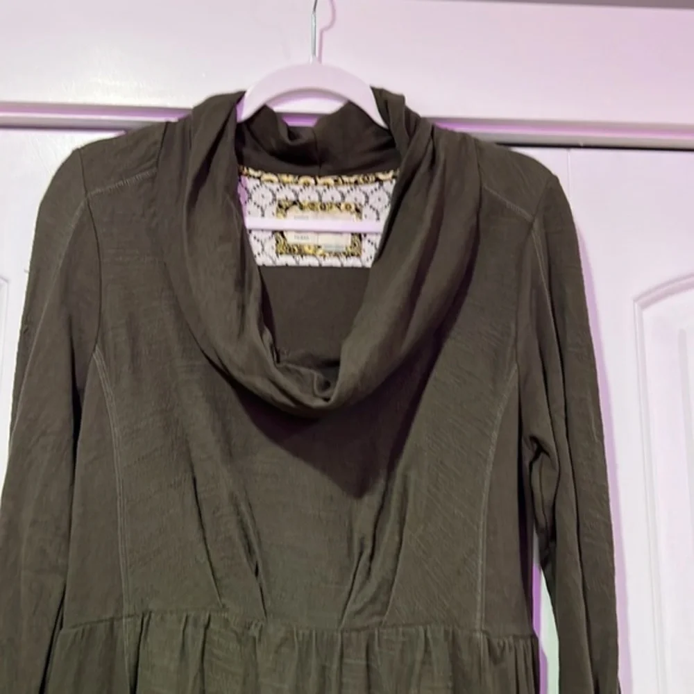 Anthropologie Alcott Dress Saturday Sunday Cowl‎ Neck Terry Sz S - Picture 3 of 5